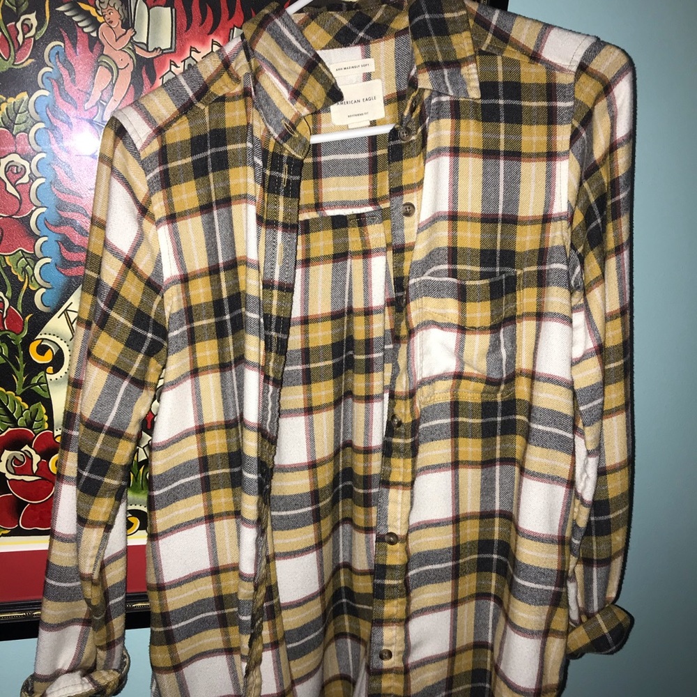 American eagle amazing soft boyfriend flannel XS